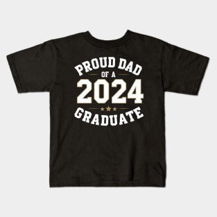 Senior Proud dad of a Class of 2024 Graduate Kids T-Shirt